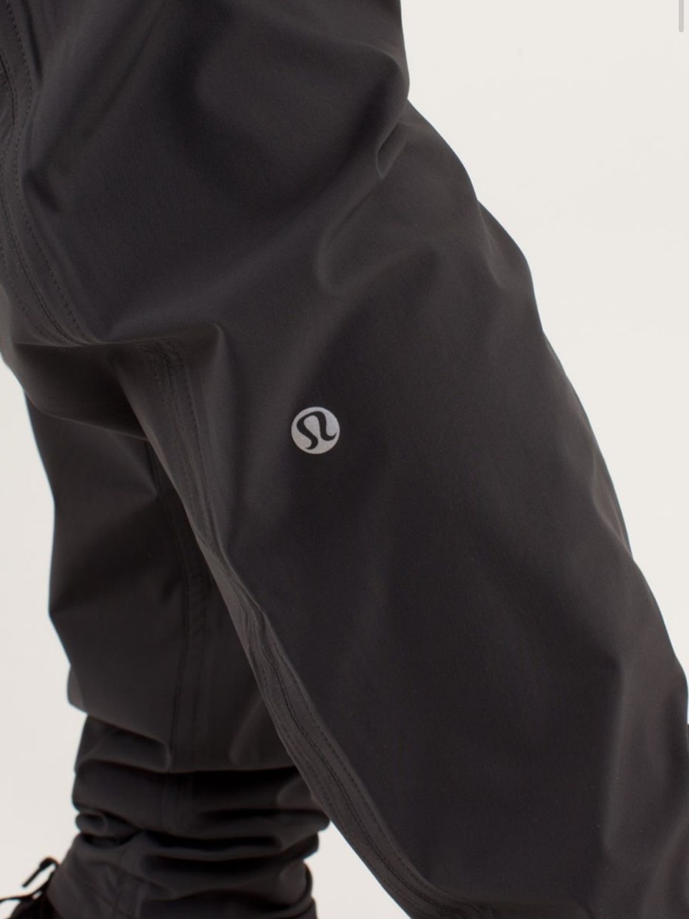 Lululemon Run With Rover Pant - Deep Coal/ Heathered Gray Lining Size 4